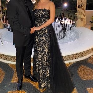 Dress lace with tulle skirt